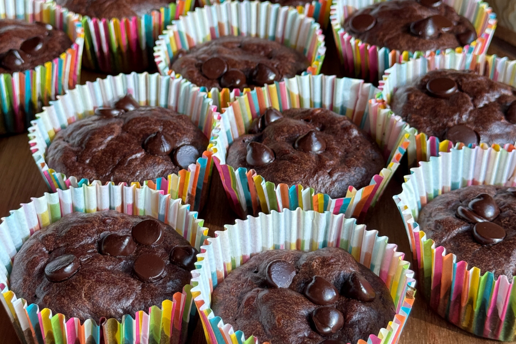 5 Ingredient Chocolate Muffins