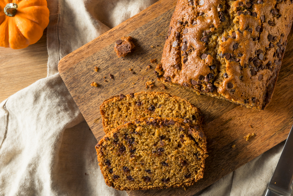 Maca Chocolate Pumpkin Bread