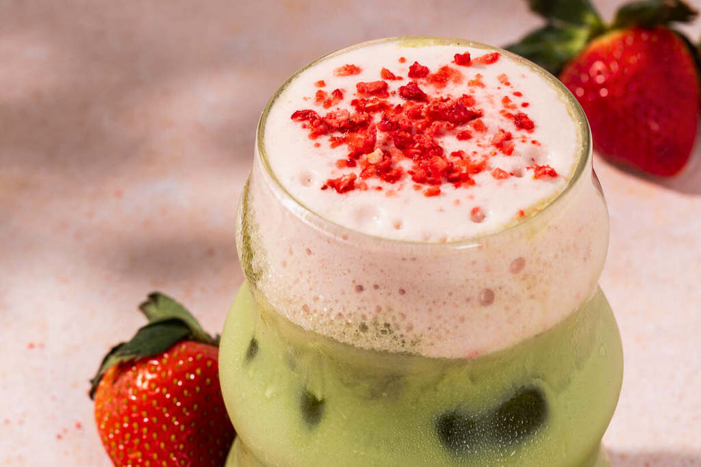 Strawberry Matcha Latte